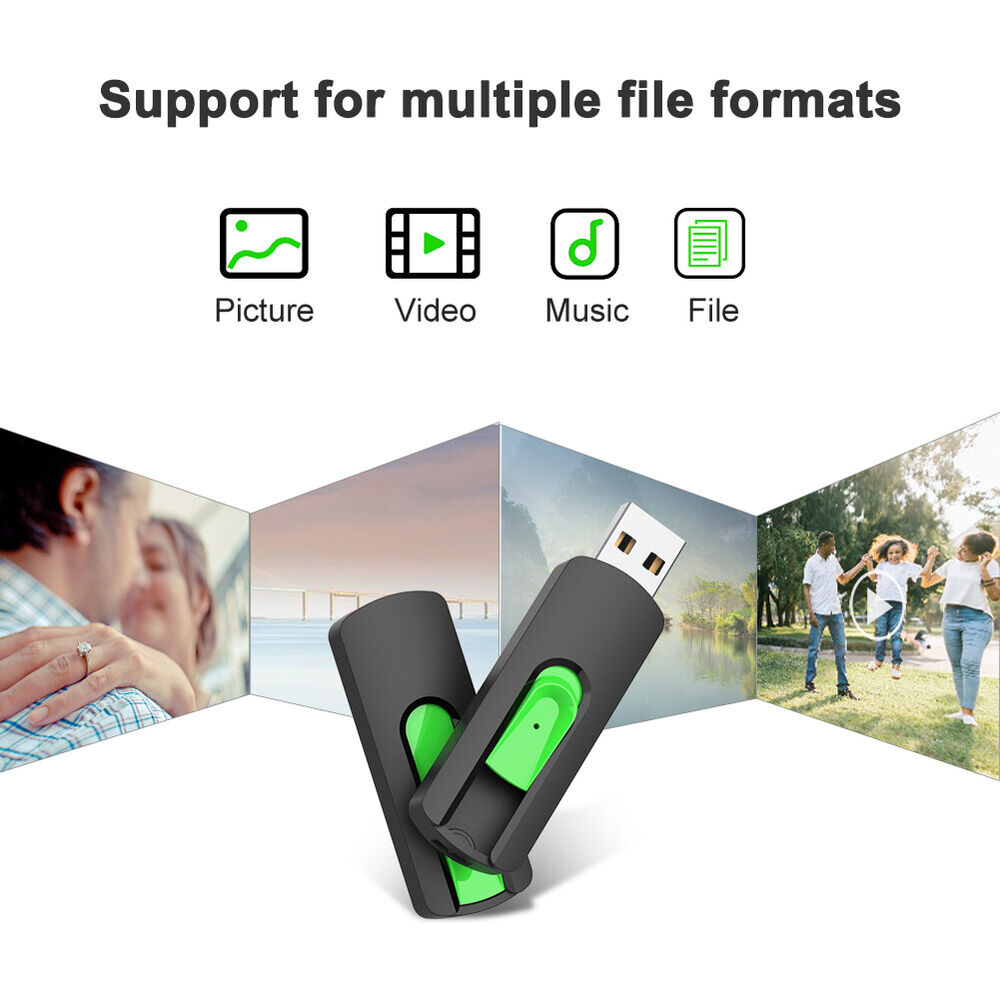 Enhanced Storage with Retractable USB 2.0 Flash Drive