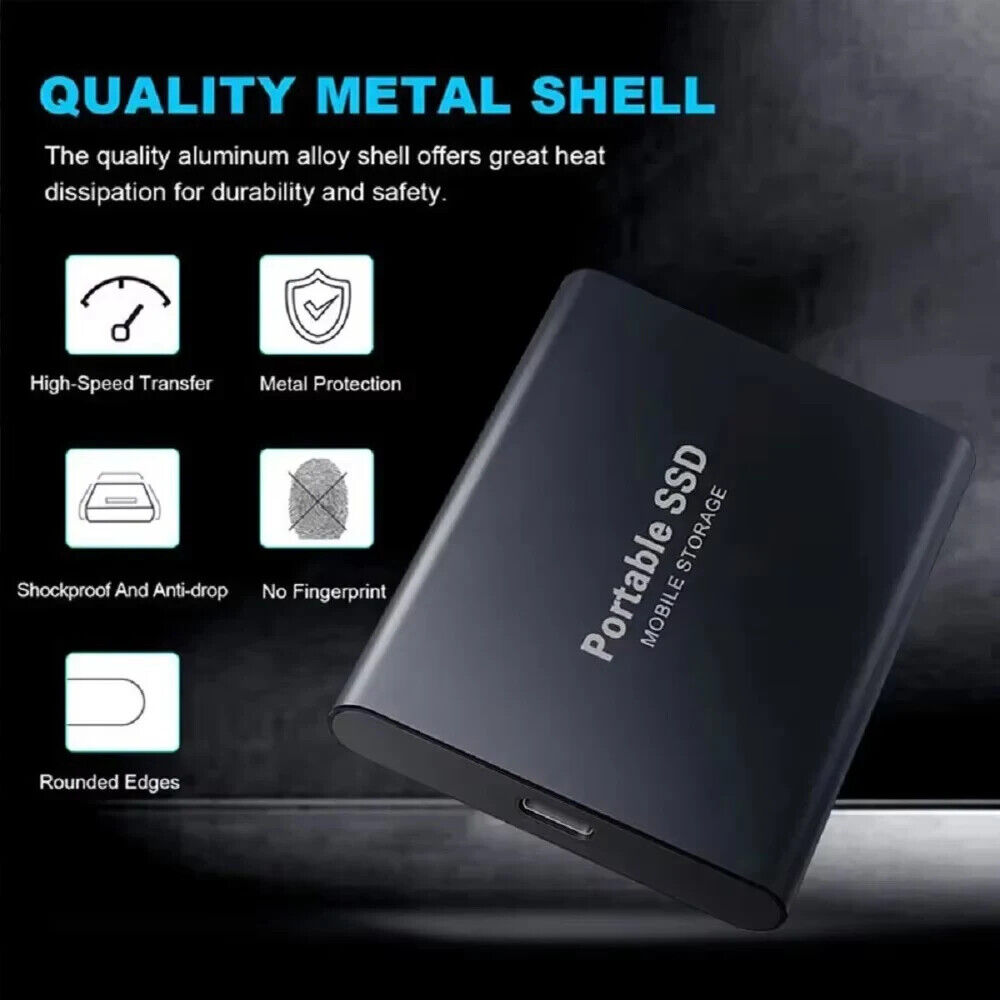 1TB High-Speed USB 3.1 Type-C External SSD - Portable Storage Solution