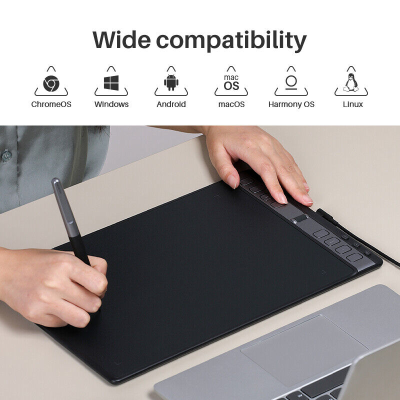 Huion Inspiroy 2 L Drawing Tablet with PenTech 3.0 Stylus - Refurbished H1061P