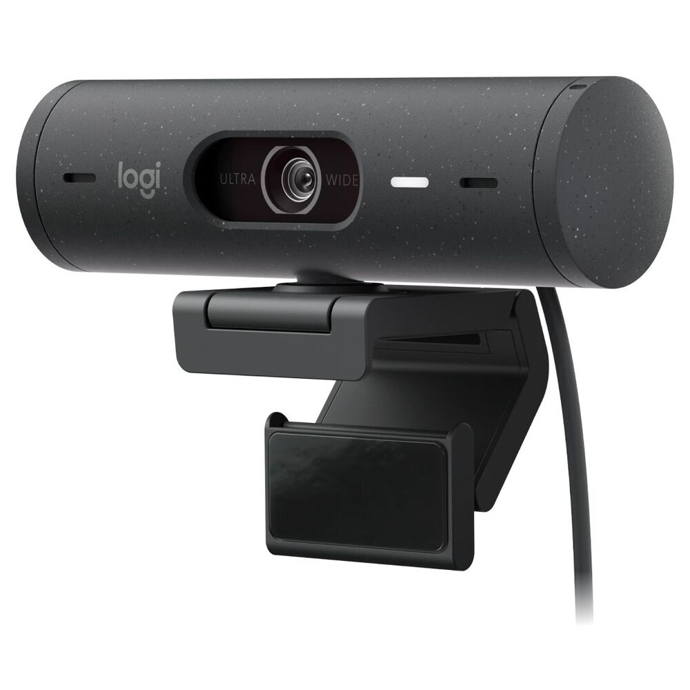Logitech Brio 500 Full HD Webcam with HDR and Privacy Cover - Graphite