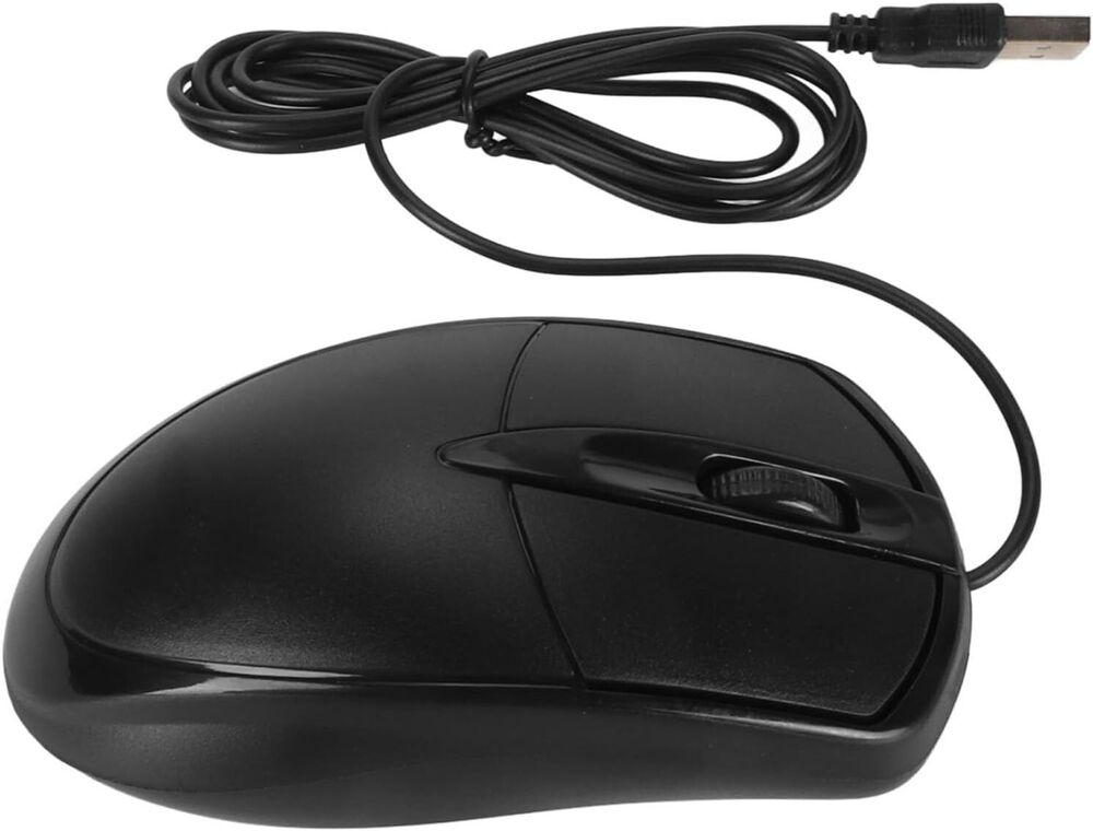 Ergonomic High-Precision USB 2.0 Wired Optical Mouse with Scroll Wheel