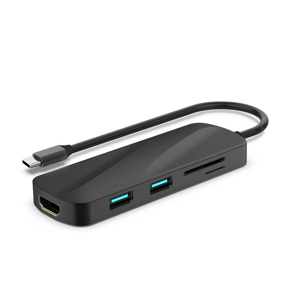 6-in-1 USB 3.0 Type-C Hub with 4K HDMI and Dual USB Ports
