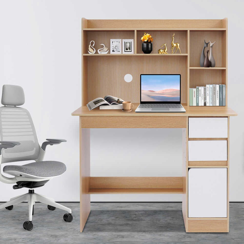 Stylish Oak Multipurpose Home Office Desk