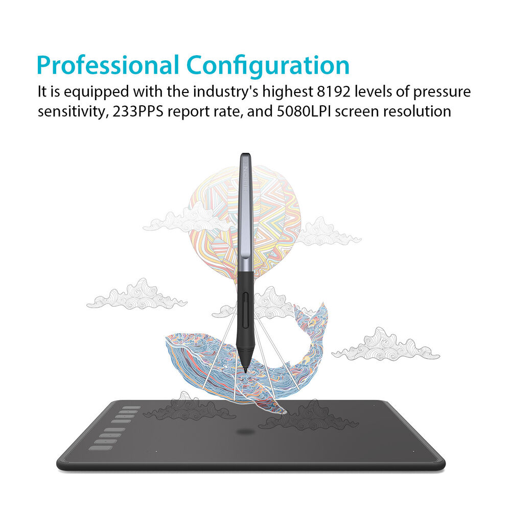 Huion H950P Digital Art Tablet with 8192 Pressure Sensitivity