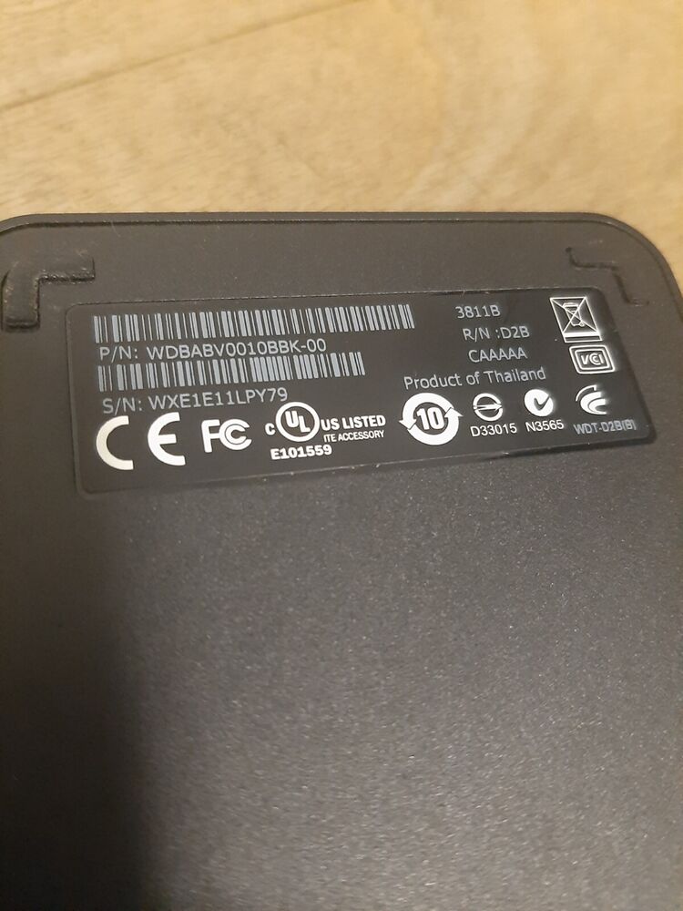 1TB Western Digital Elements Portable Hard Drive - Sleek Storage Solution