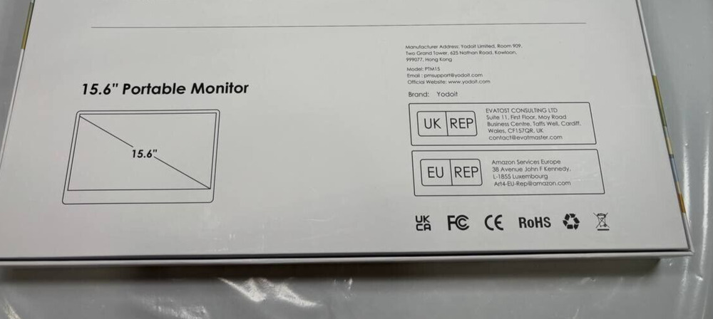 Yodoit 15.6" Full HD Portable Monitor - Enhanced Productivity & Entertainment