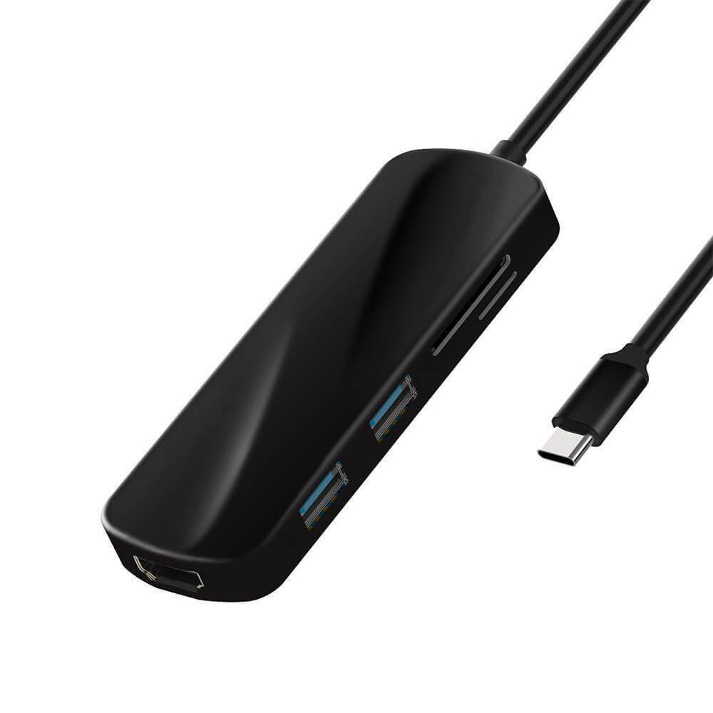 6-in-1 USB 3.0 Type-C Hub with 4K HDMI and Dual USB Ports