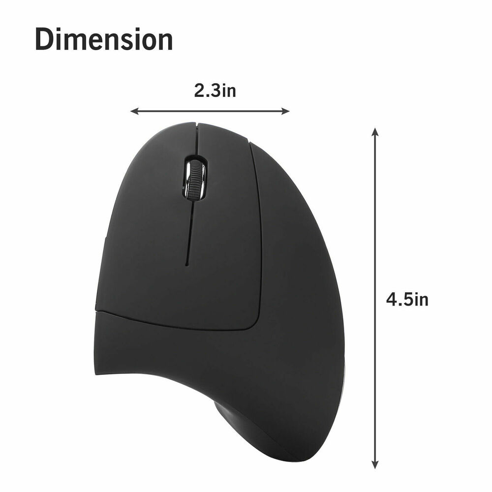 Ergonomic Vertical Optical Mouse with Customizable Keys