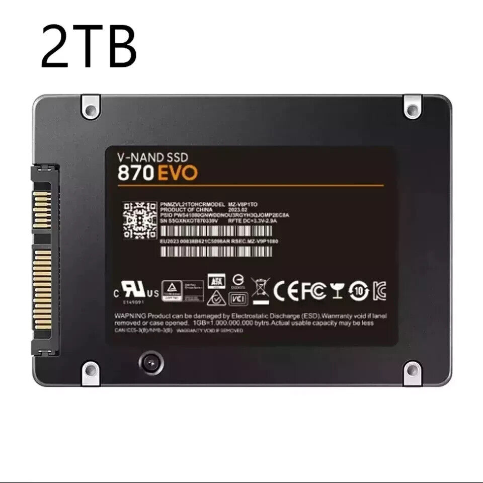Enhanced Performance 4TB, 2TB, 1TB SSD SATA III Drives for PC/MAC