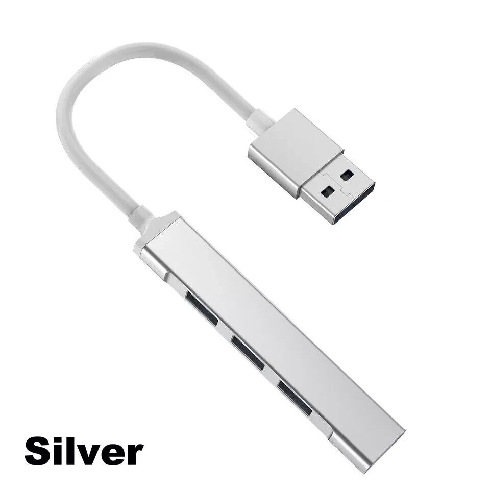 4-Port USB 3.0 Hub for Enhanced Laptop Connectivity