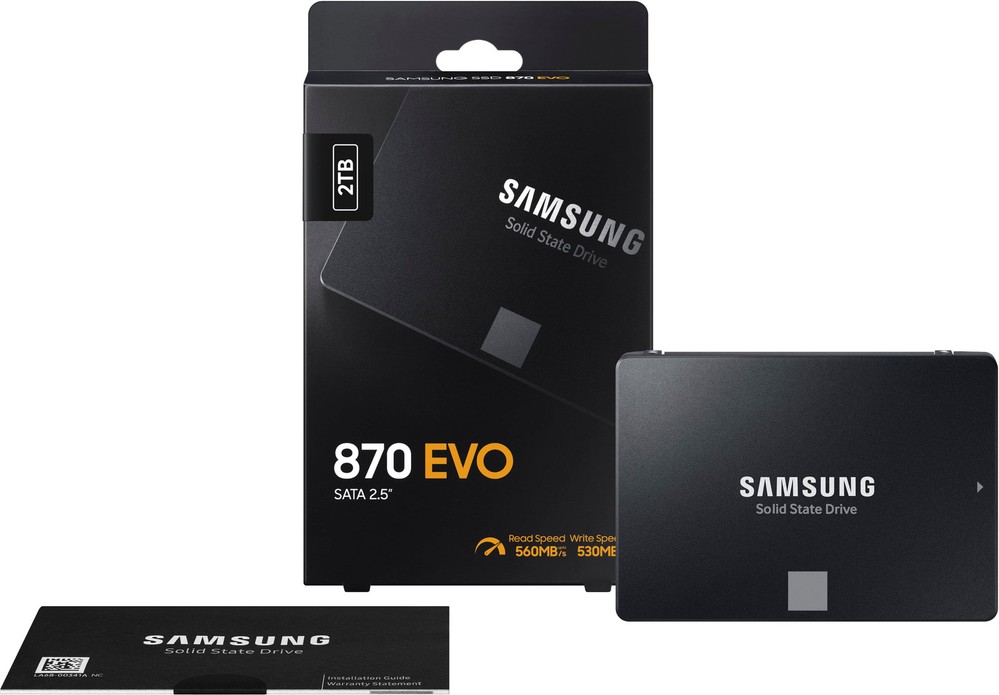Samsung 870 EVO 2TB SATA SSD - High-Performance, Certified Refurbished