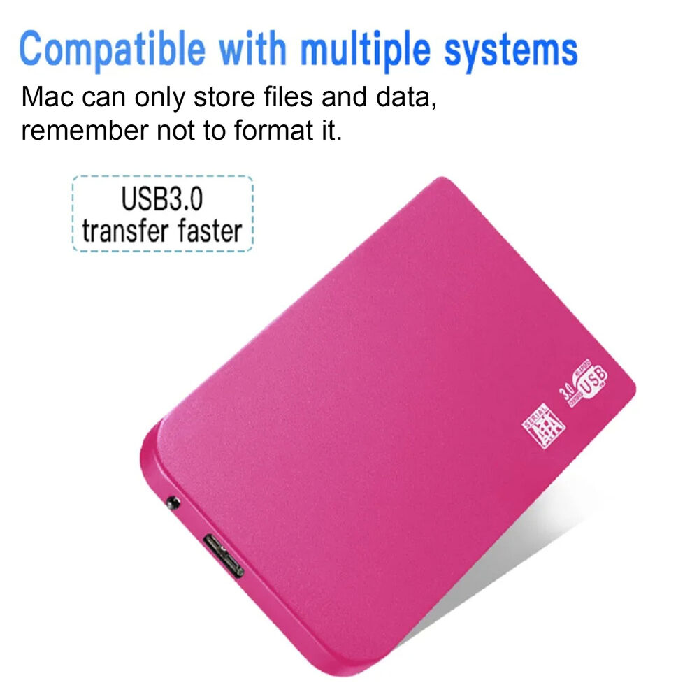 Enhanced Storage with 1/2/4TB USB 3.0 External Hard Drive