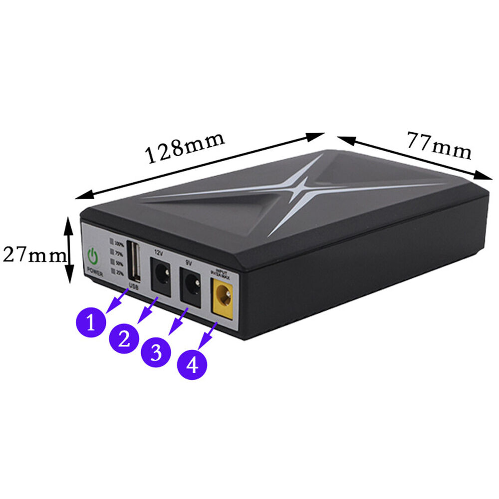 10400mAh Portable UPS Battery Backup for Home Security