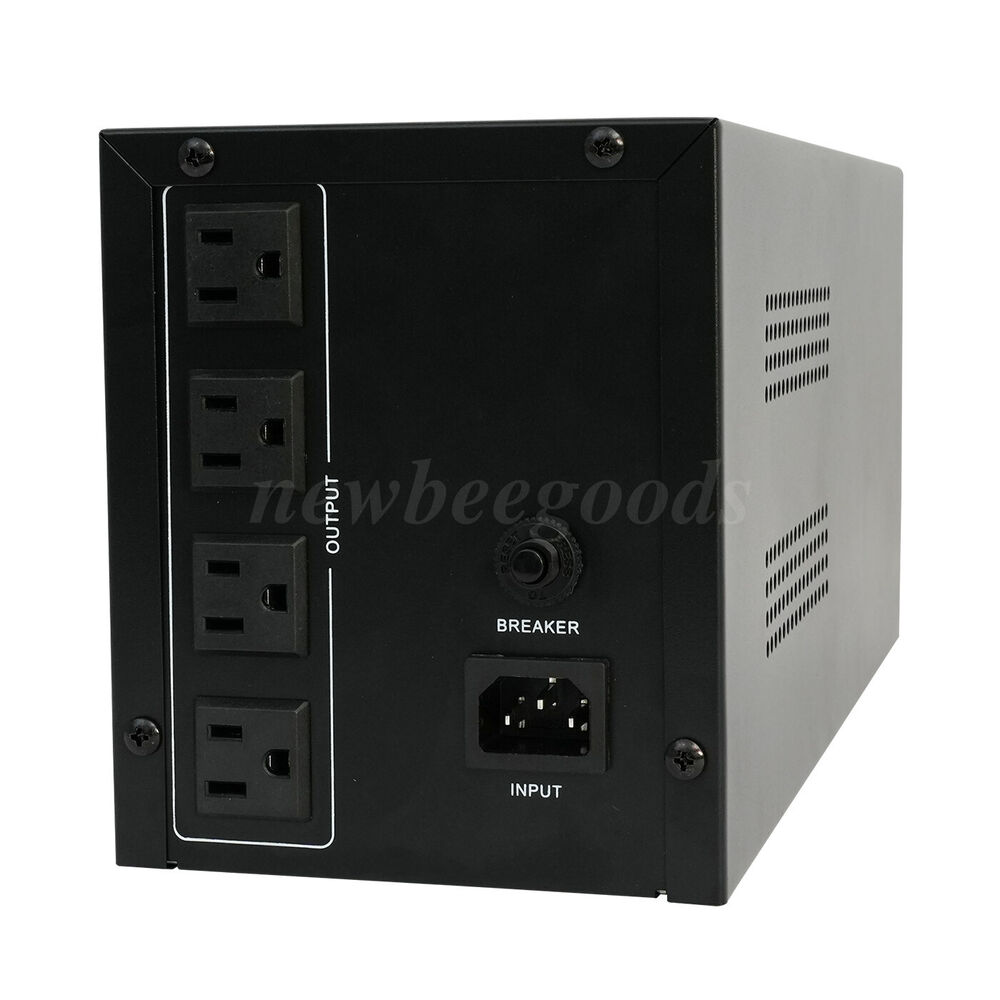 1200VA 720W UPS Power Supply with LCD Display and 4 Outlets