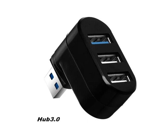 3 Port USB 3.0 Hub Splitter - Boost Connectivity for Multiple Devices