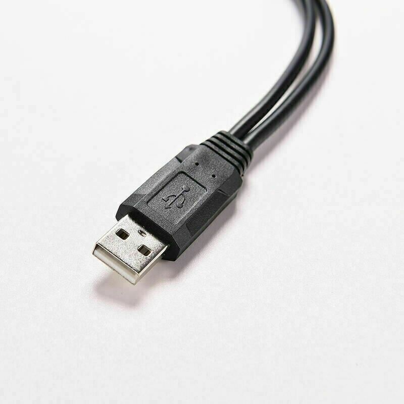 3-Pack USB 2.0 A Male to Dual Female Y Splitter Adapter Cables