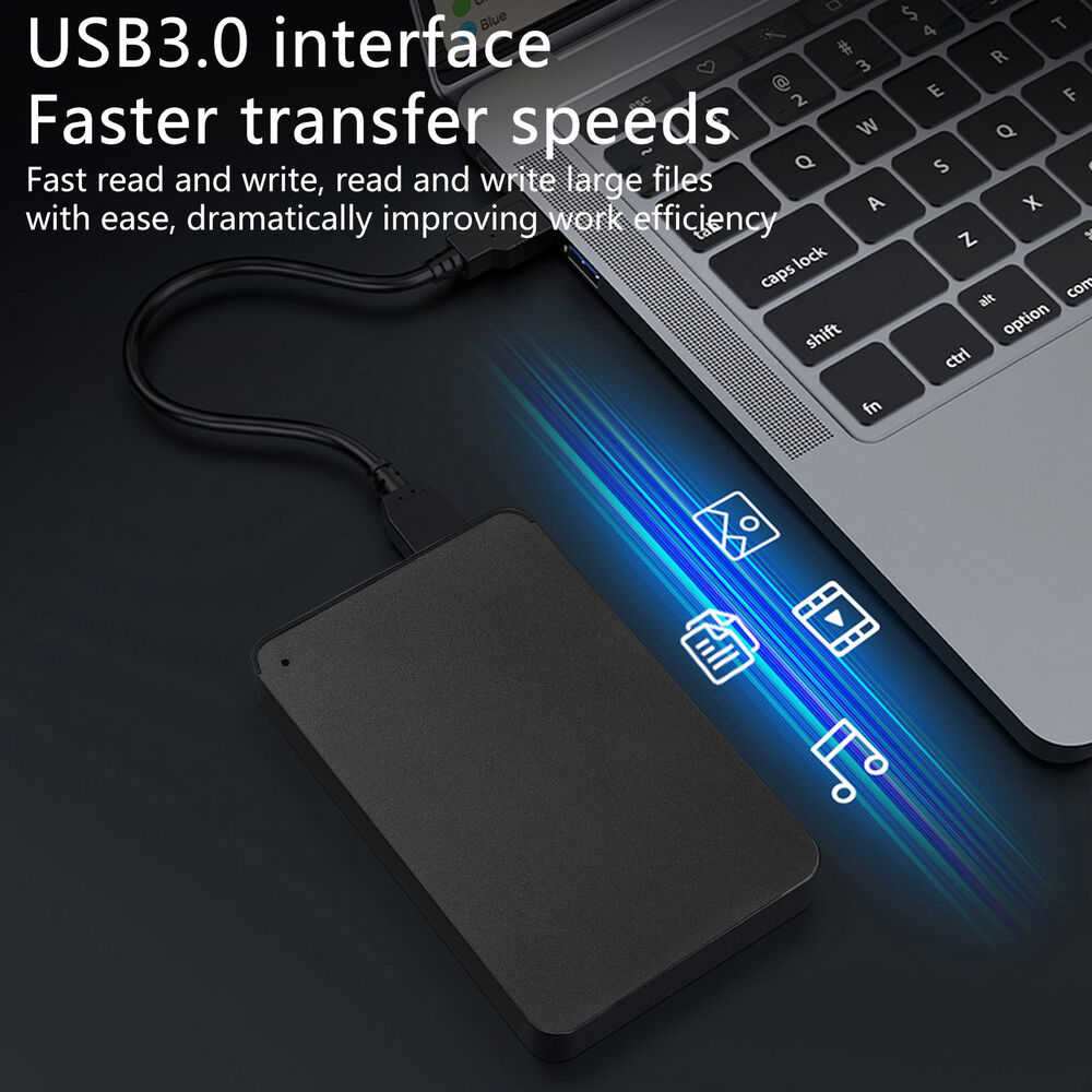 High-Capacity 1/2/4TB USB 3.0 Portable Hard Drives