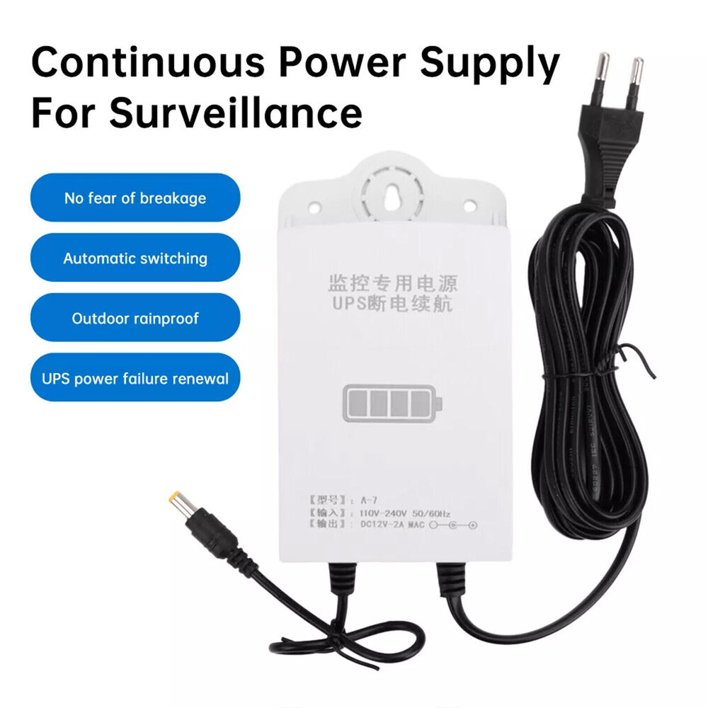 12V Compact UPS Battery Backup for Monitors