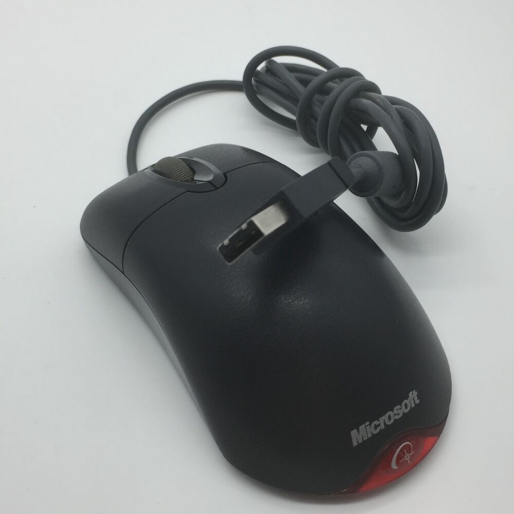 Microsoft Wheel Mouse Optical USB X802382 1.1A Black - Enhanced Precision, Comfort & Style