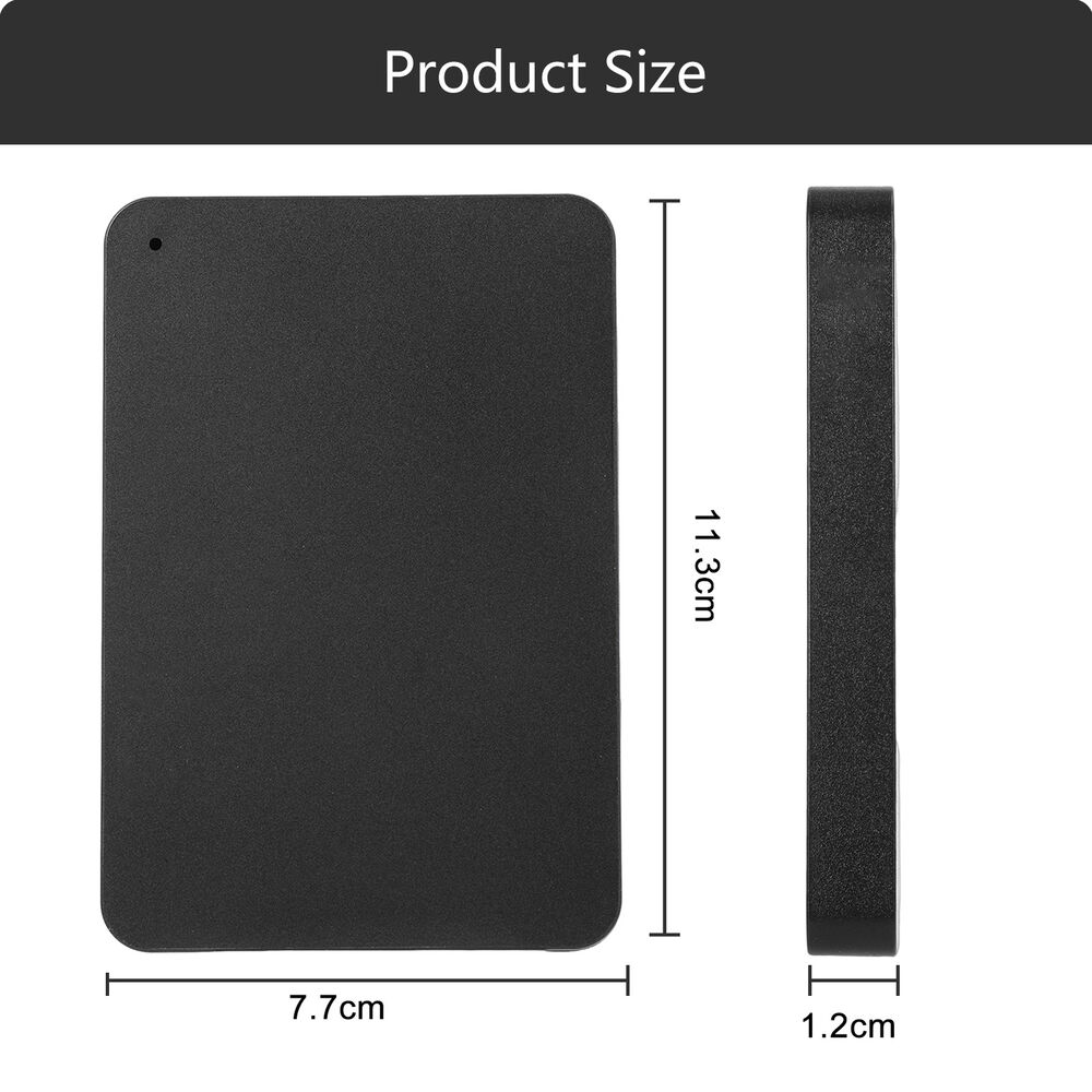 High-Capacity 1/2/4TB USB 3.0 Portable Hard Drives