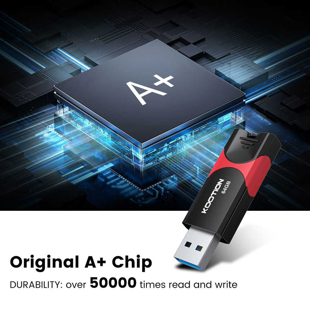 Ultra-Fast USB 3.0 Retractable Flash Drive - High-Capacity Storage