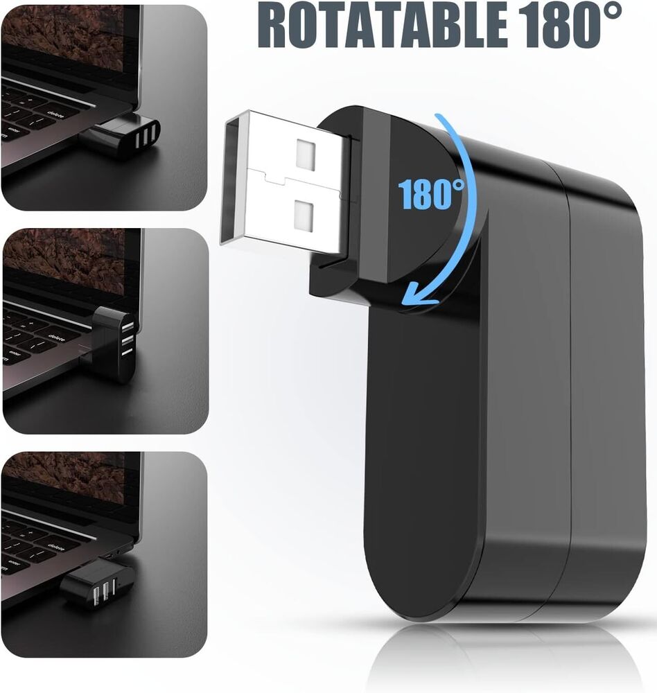 3-Port USB 3.0 Hub Splitter for Enhanced Connectivity