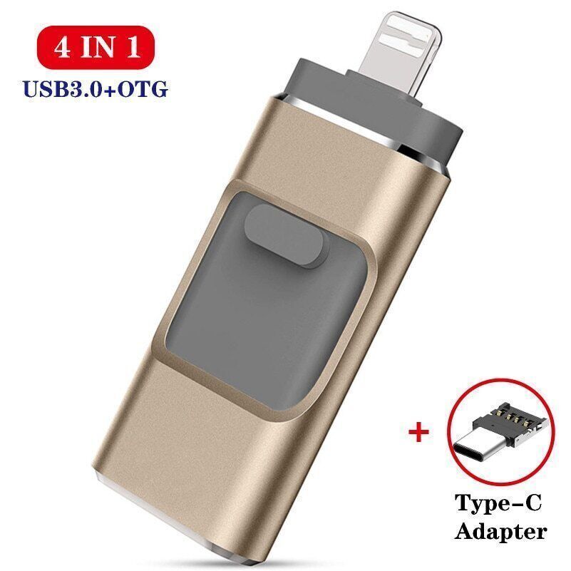 All-in-One 4in1 USB 3.0 Flash Drive - High-Speed Storage for All Your Devices