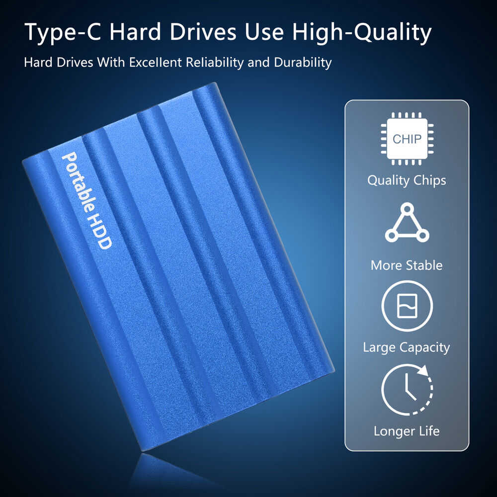 High-Capacity USB 3.0 External Hard Drive - Versatile Storage for All Devices