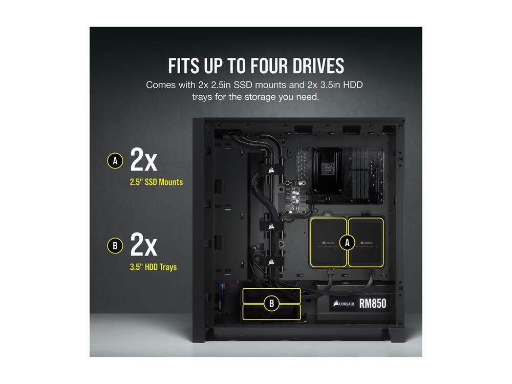 Corsair iCUE 4000X RGB ATX Mid Tower Computer Case