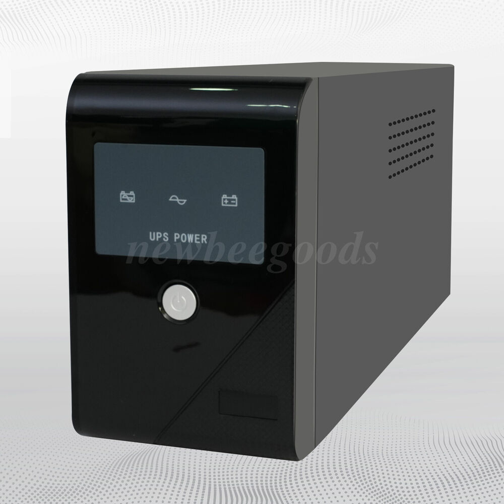 600VA 360W UPS Battery Backup Power Supply with 3 Outlets