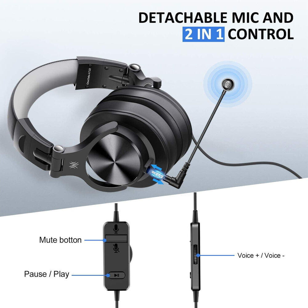 OneOdio A71D Gaming Headset with Detachable Microphone