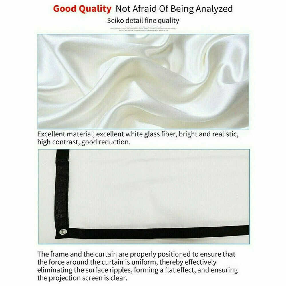 Portable Foldable Projector Screen for Outdoor and Home Cinema