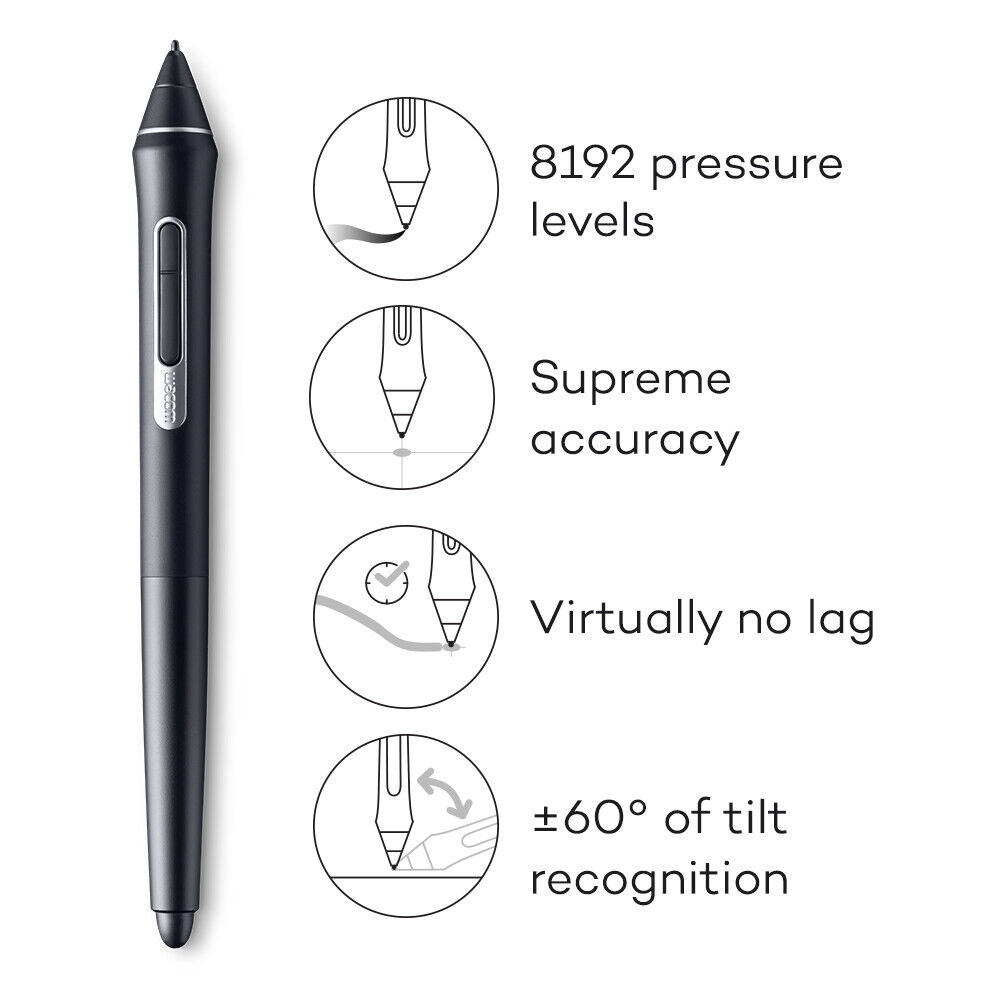 Wacom Intuos Pro Small Digital Graphic Drawing Tablet - SHPTH460K0A, Pre-Owned