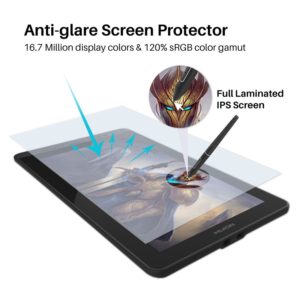 Refurbished Huion KAMVAS 13 Graphics Drawing Tablet with 8 Shortcut Keys