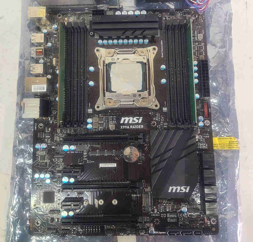 MSI X99A RAIDER X99 Motherboard with Intel Core i7-5820K CPU and 16GB RAM Bundle