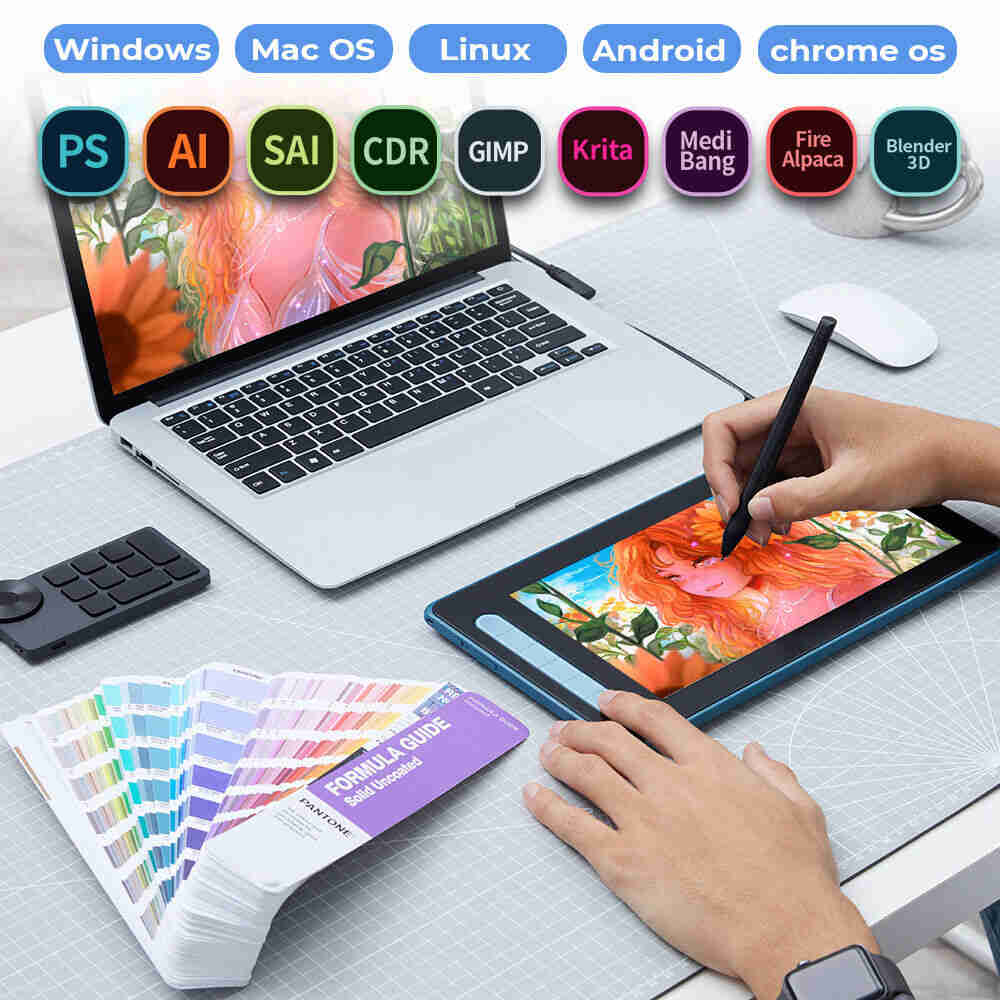XP-Pen Artist 10 2nd Generation Graphics Tablet with X3 Stylus