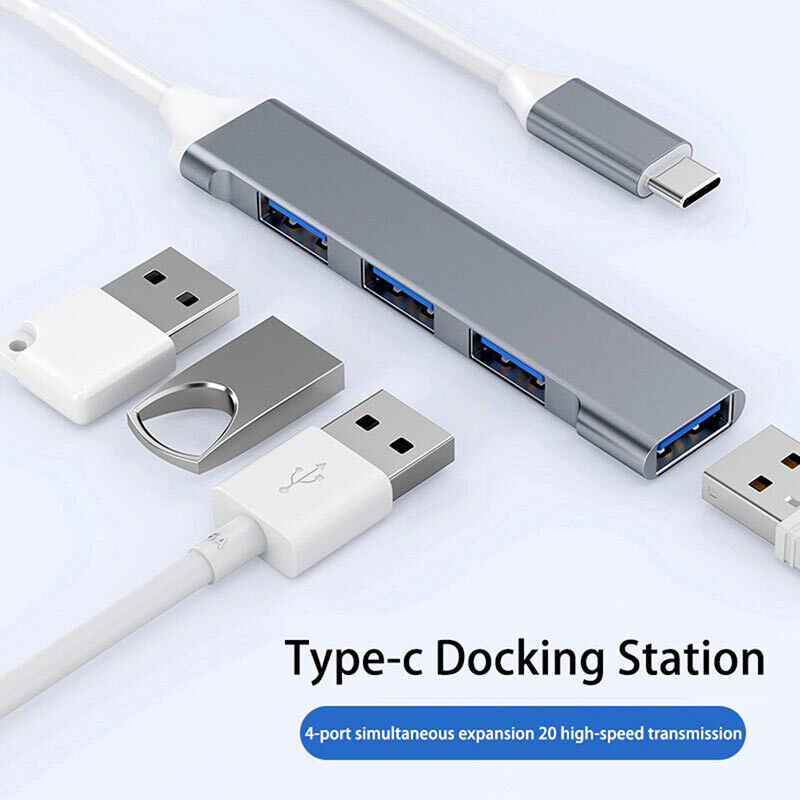 USB C HUB 3.0 Type C 3.1 4 Port Multi Splitter Adapter