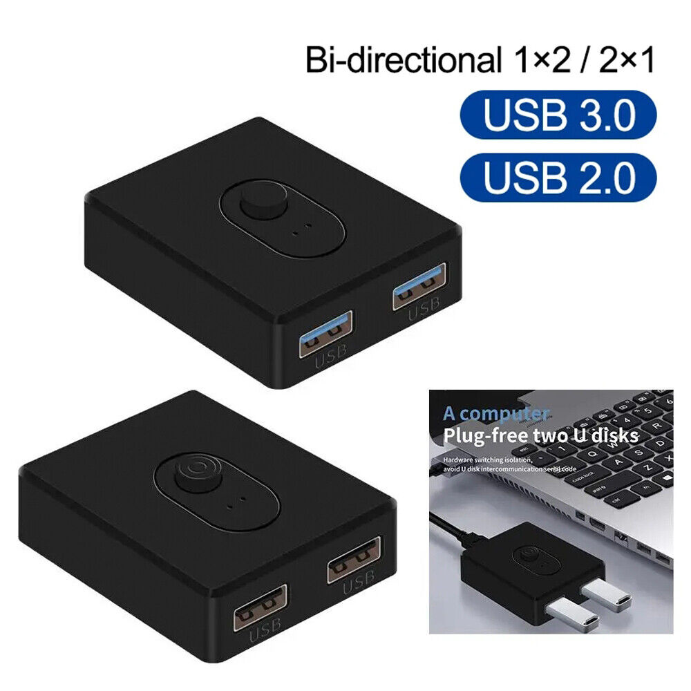 USB 3.0/2.0 Bi-Directional Switcher for Enhanced Connectivity