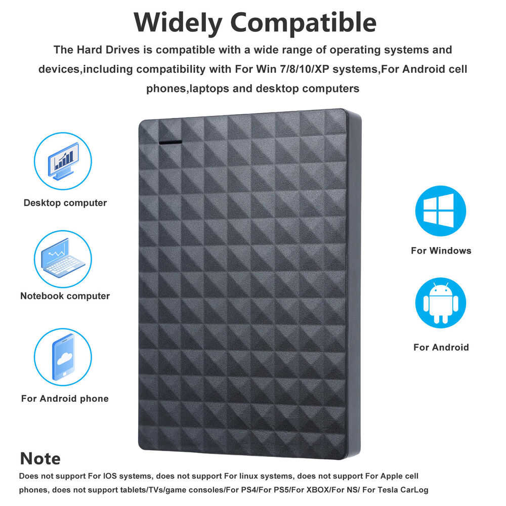 High-Speed Portable USB 3.0 External Hard Drive with Massive Storage Capacity