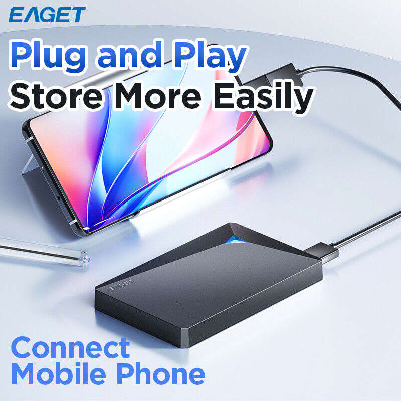 EAGET USB 3.0 External Hard Drive HDD 500GB/1TB