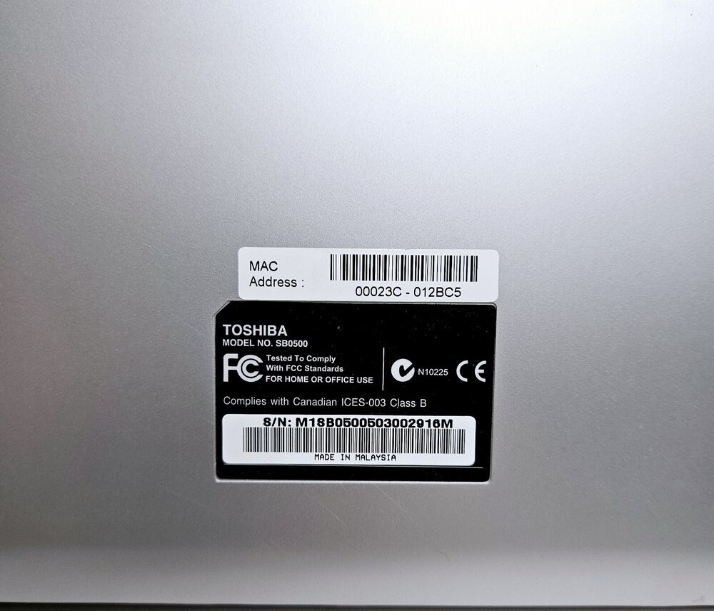 Toshiba Multimedia Center USB 2.0 PA3390U1MPM