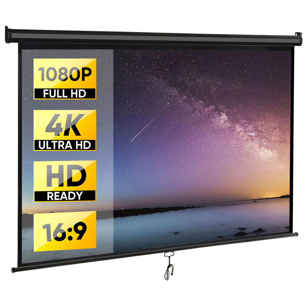 80 Inch 16:9 HD Projector Screen for Home Cinema