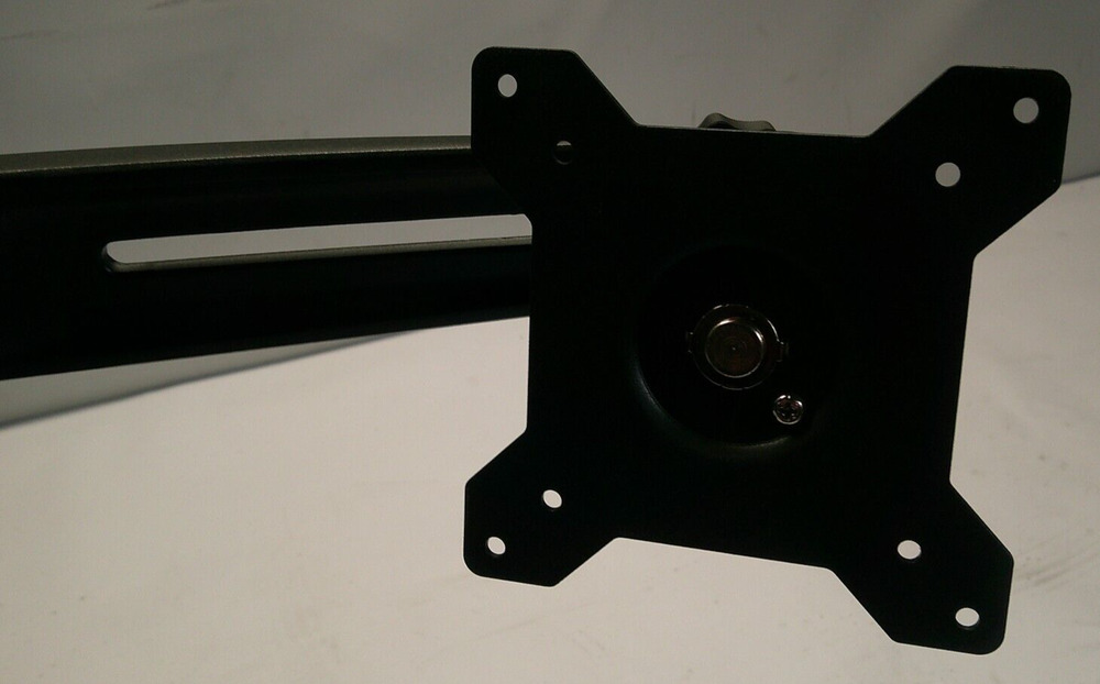 Black Planar Dual Monitor Stand
