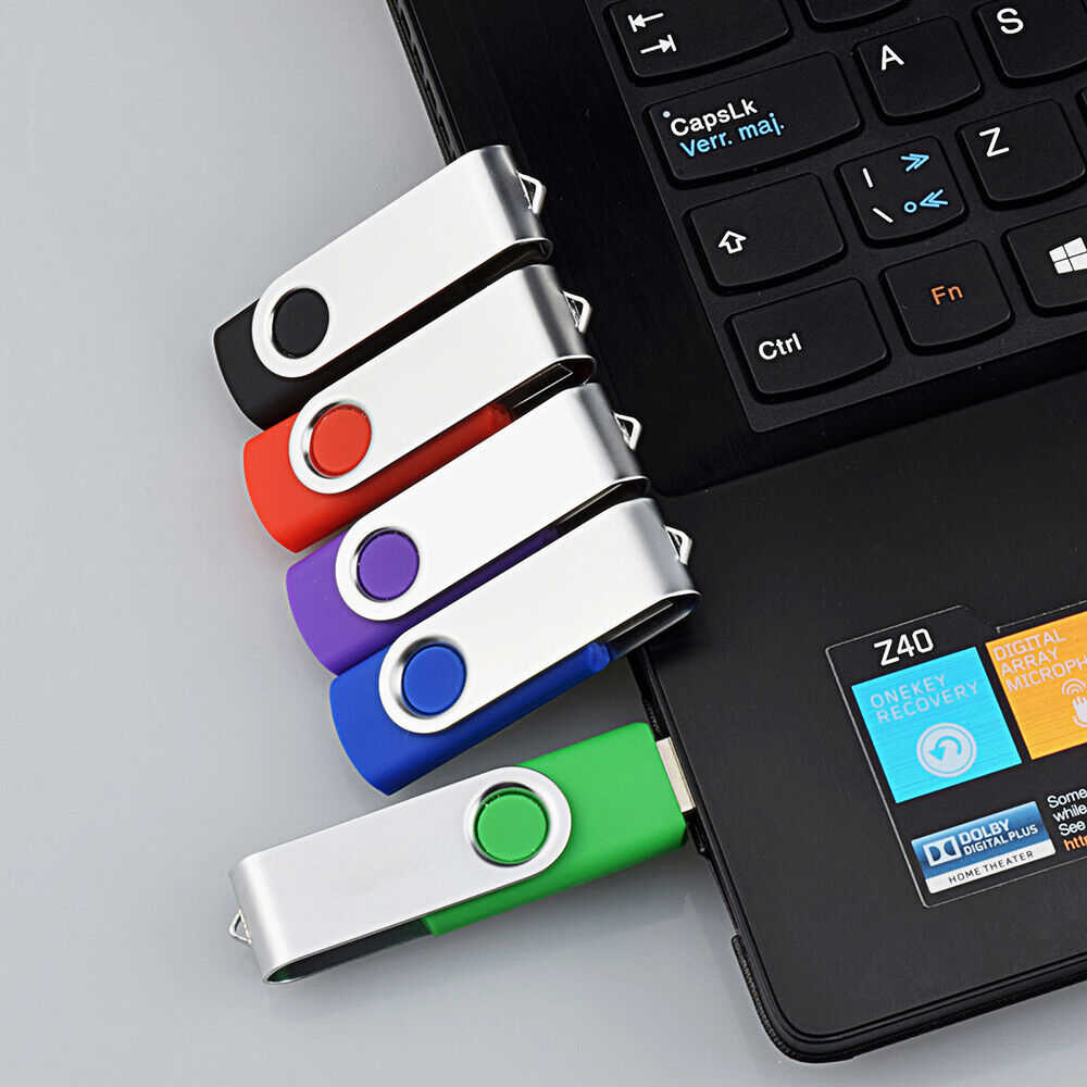 High-Capacity USB Flash Drives - 1GB to 128GB