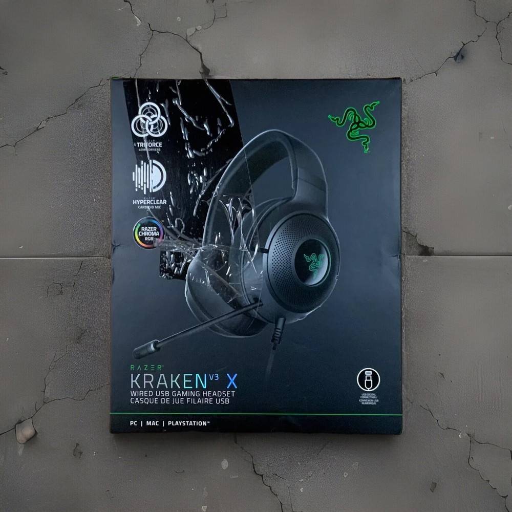 Razer Kraken V3 X Gaming Headset for PC, Mac, and Playstation - Brand New