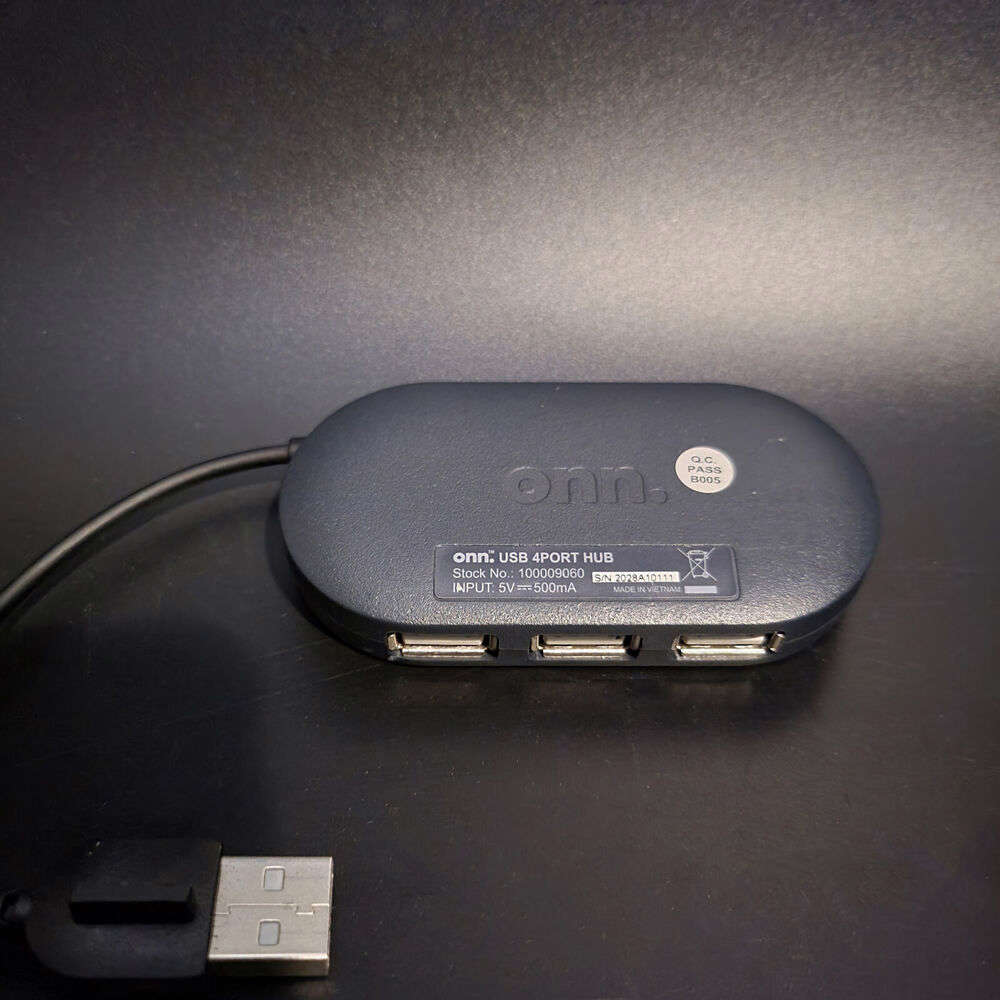 Onn AC Powered USB 3.0 Hub with 4 Ports
