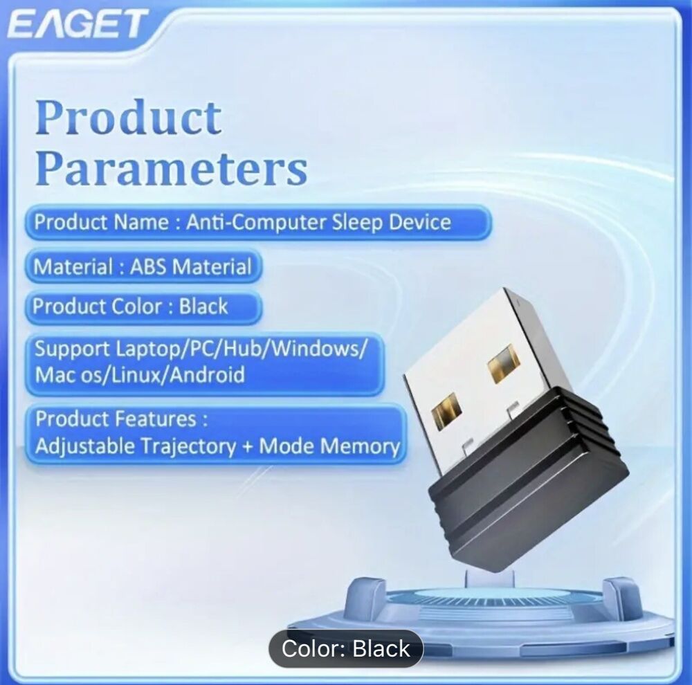 2x USB Mouse Jiggler / Wiggler / Mover - New Jersey Shipment