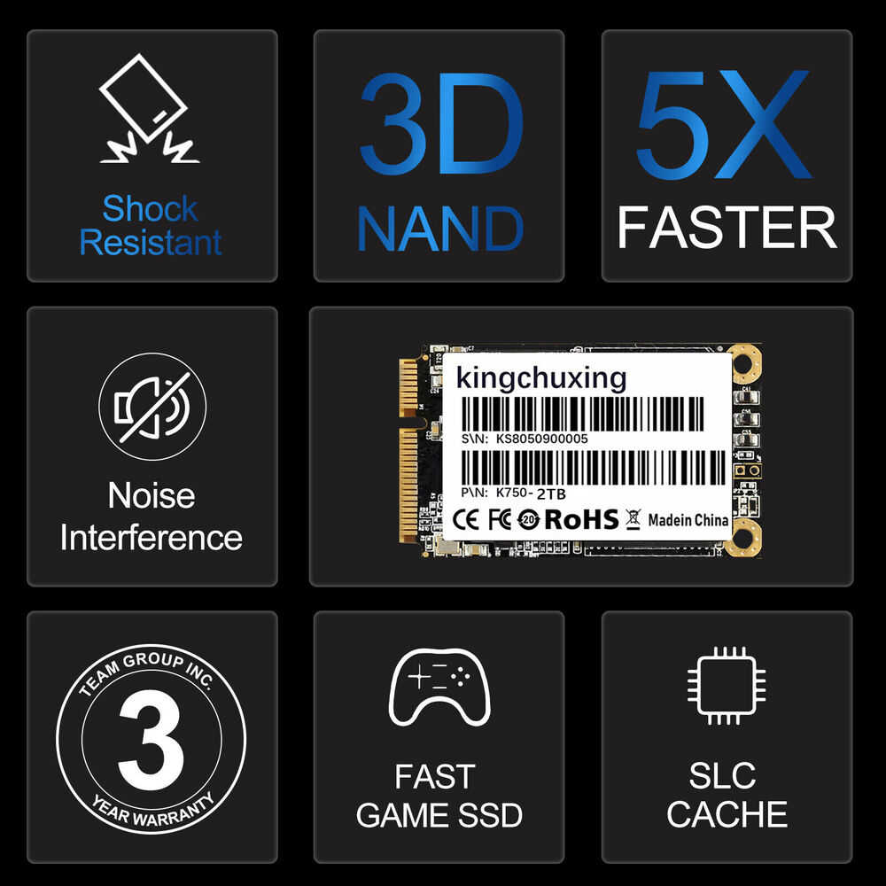 High-Speed mSATA SSD - 240GB/512GB Mini SATA Drive for Laptops and Ultrabooks