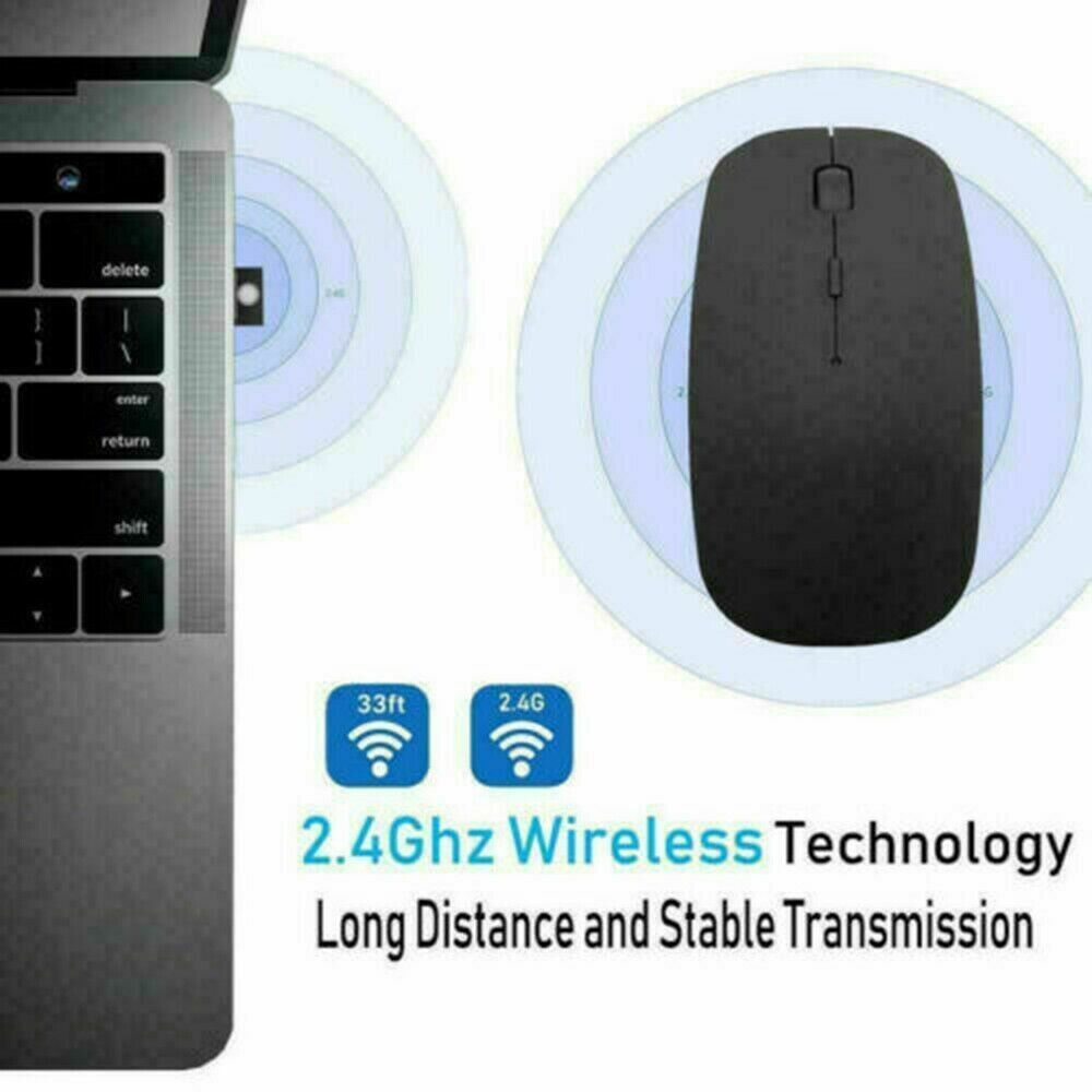 2.4GHz USB Wireless Optical Mouse for Apple Mac and PC