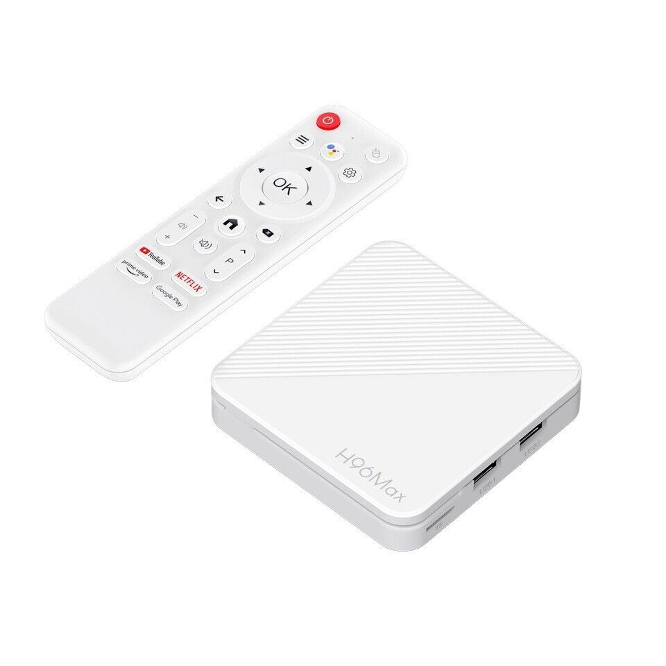 Android Network H313 TV Box 4K with ATV Voice Remote Smart TV Set Top Box